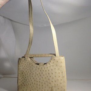genuine ostrich leather bag